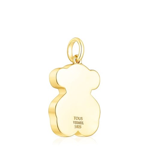 Silver Vermeil Areia Pendant with multicolored gemstones