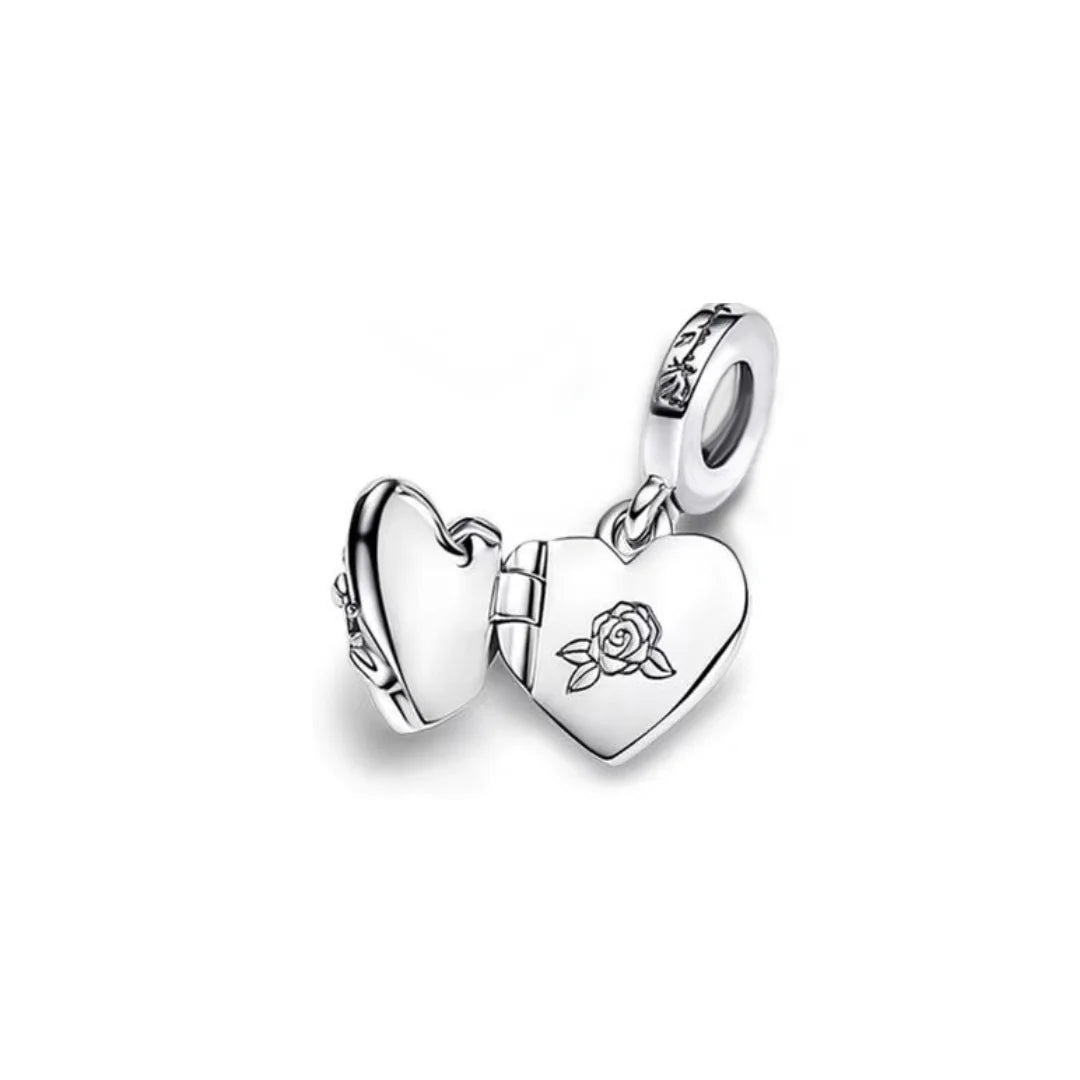 The Nightmare Before Christmas Sally and Jack Heart Dangle Charm