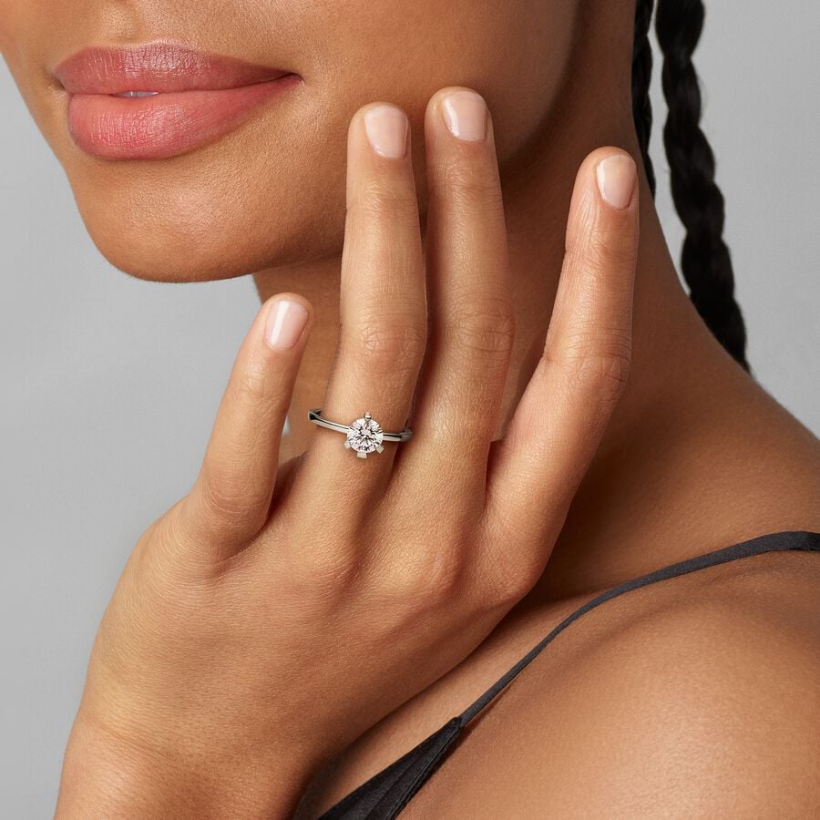 Nova Lab-grown Diamond Ring White Silver