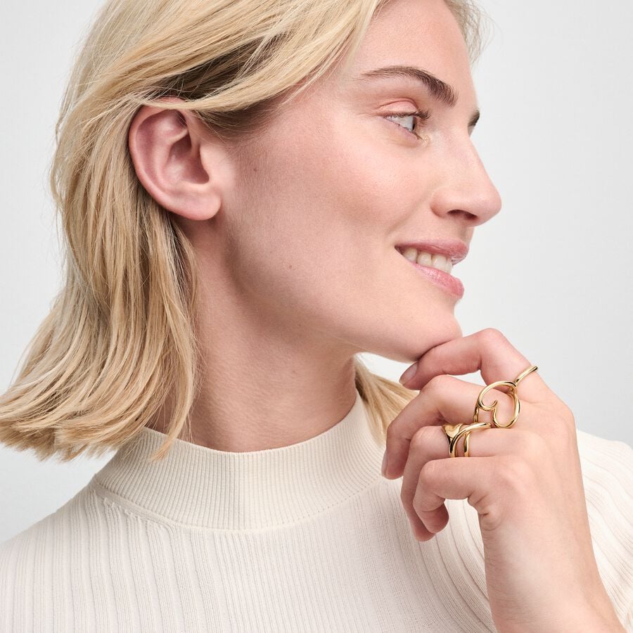 Organically Shaped Heart Ring