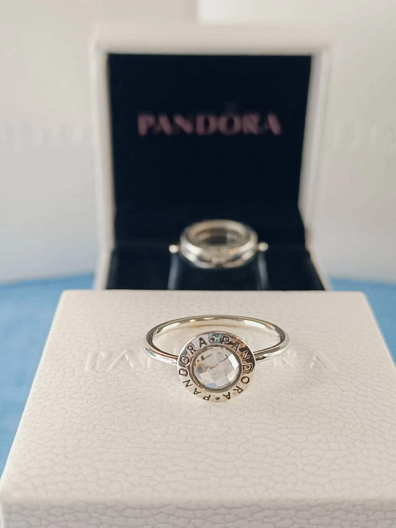 Sterling Silver Radiant Signature Logo Ring