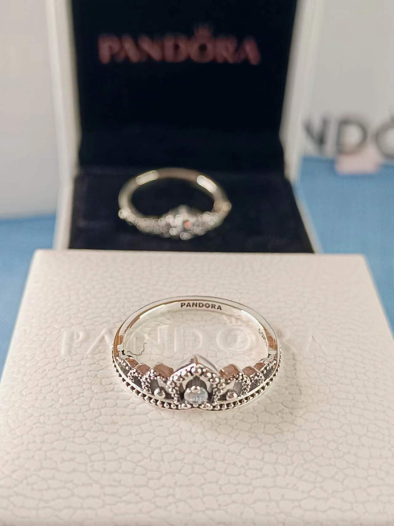 Regal Beaded Tiara Ring