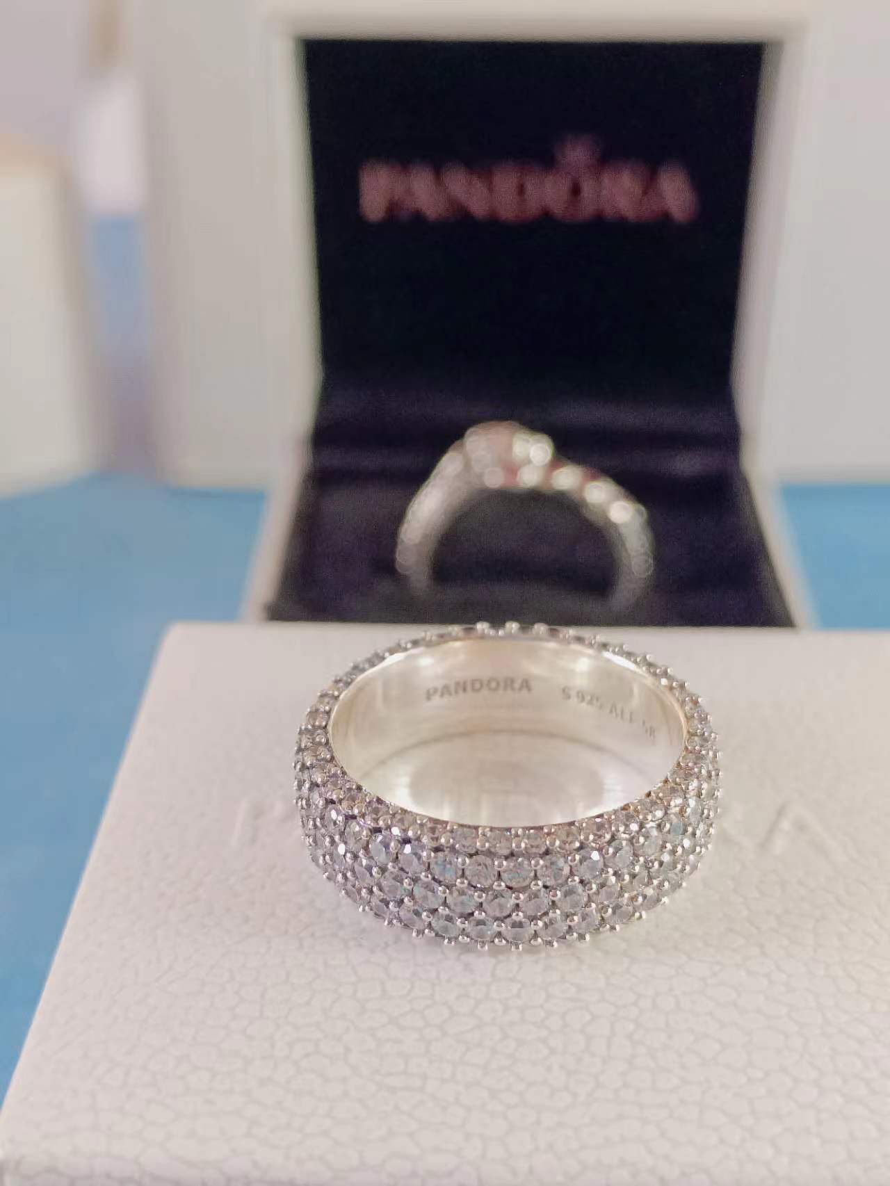 Timeless Pavé Triple-row Ring