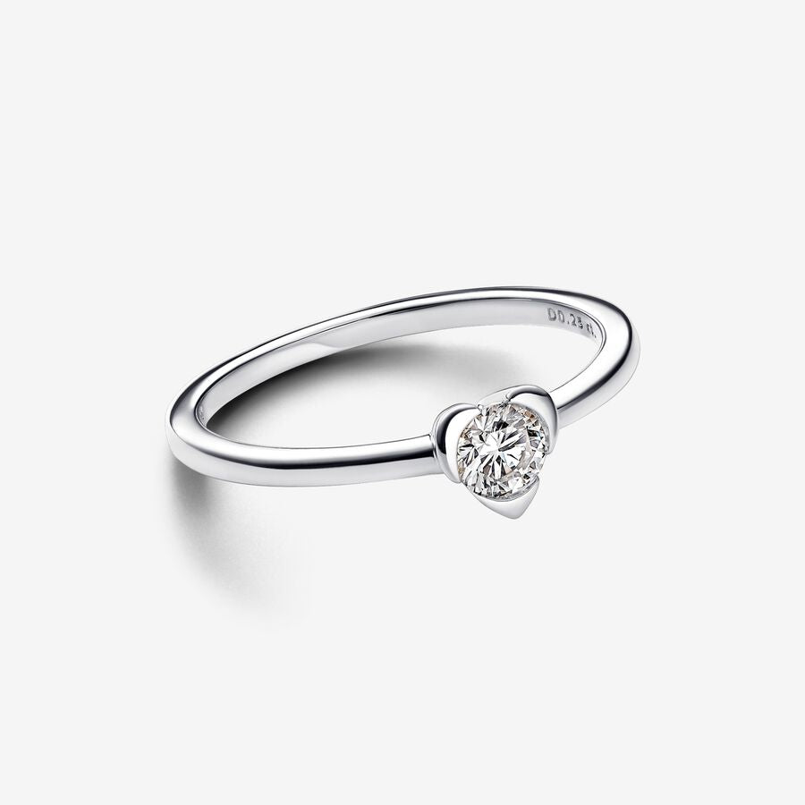 Talisman Lab-grown Diamond Heart Ring 0.25 carat tw Sterling Silver