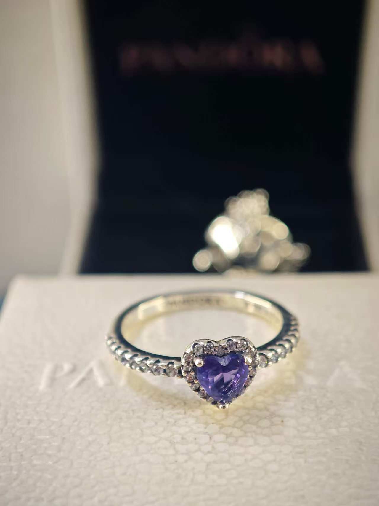 Elevated Purple Heart Ring