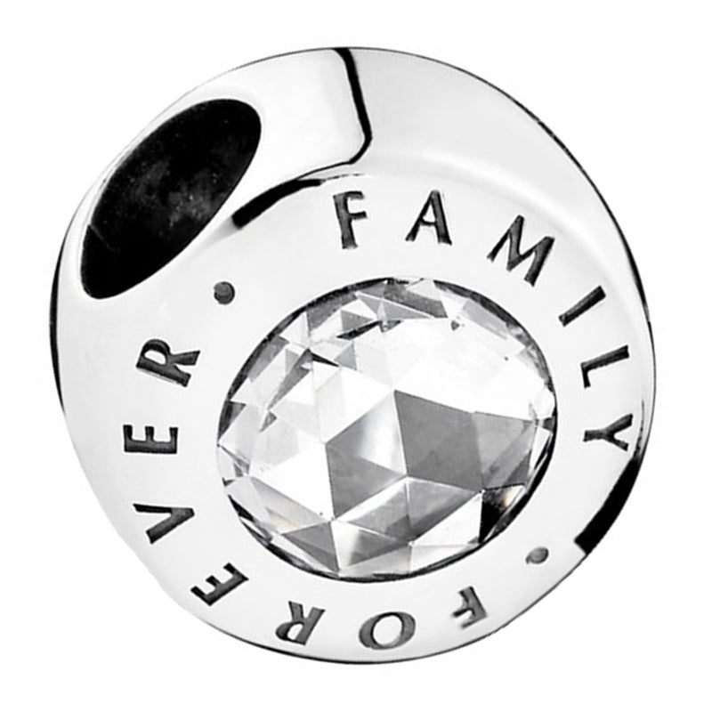 Family Forever Charm with Large Zirconia