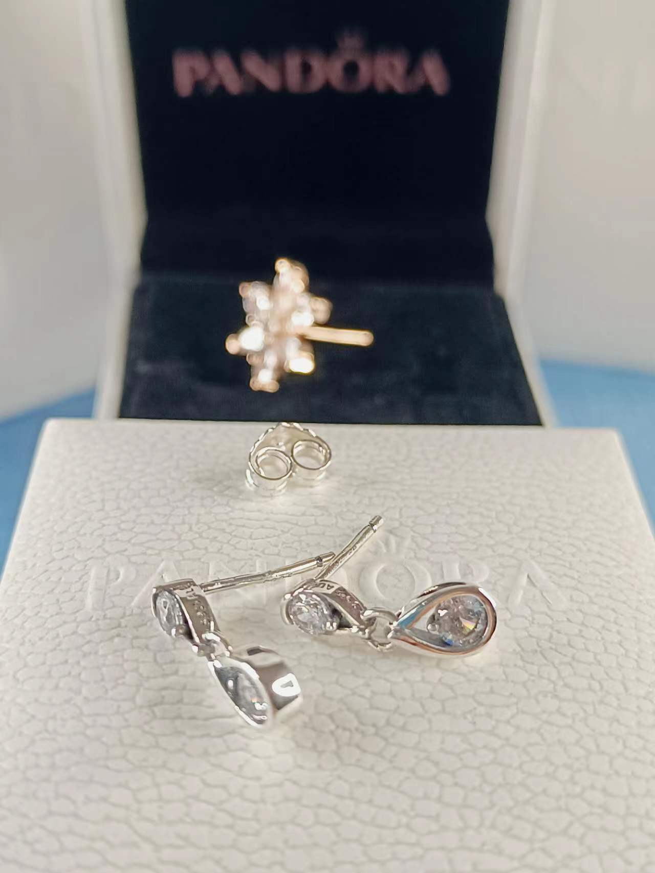 Infinite Lab-grown Diamond Double Drop Earrings