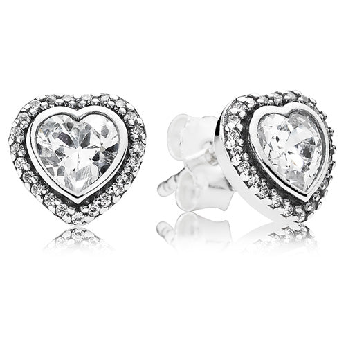 Sparkling Love Stud Earrings