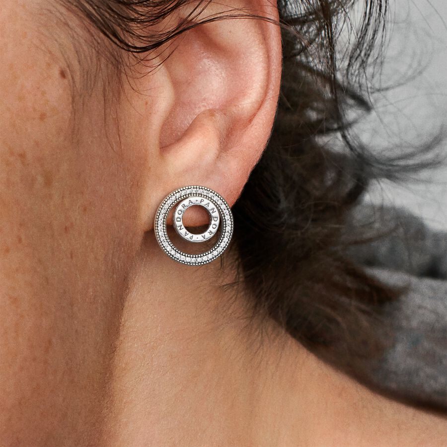 Forever Signature Stud Earrings with Jackets