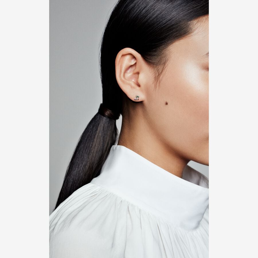 My Cherries Single Micro-Stud Earring