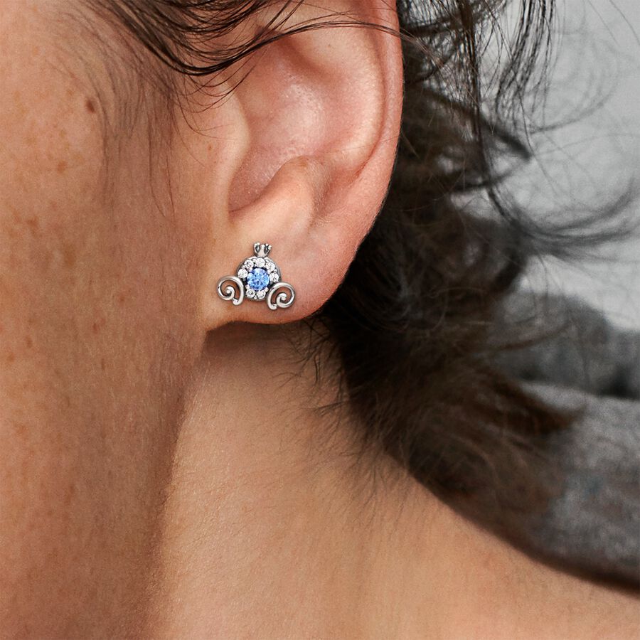 Disney Cinderella Pumpkin Coach Stud Earrings