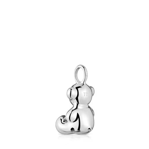 Medium bear Pendant in silver and mother-of-pearl Bold Bear