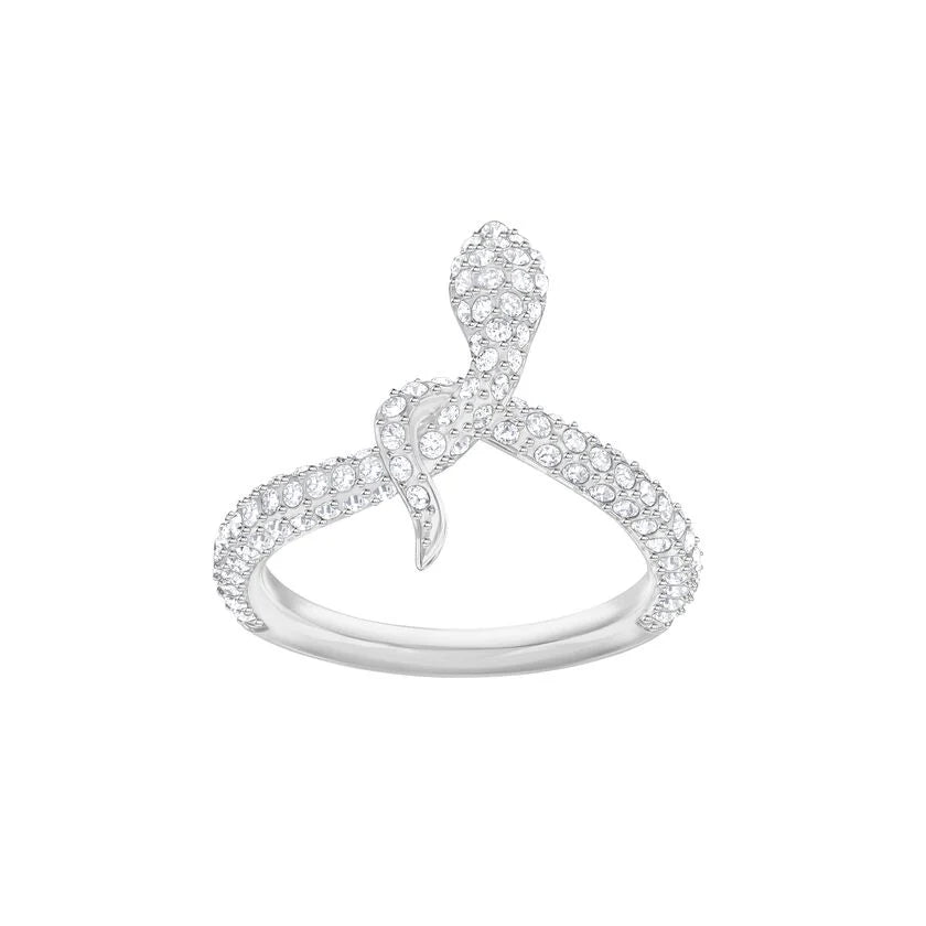 Leslie Ring, White, Rhodium Plating