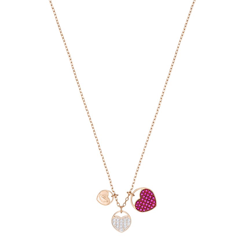Ginger Pendant Pink, Small, Rose gold plating