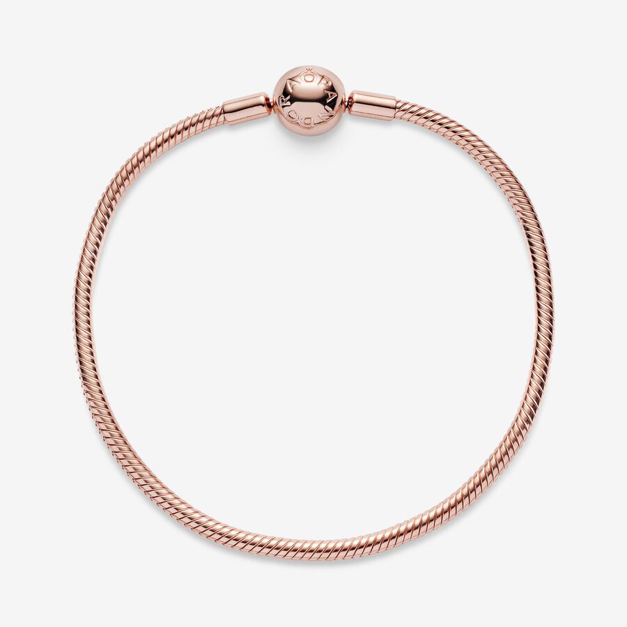 Moments Snake Chain Bracelet Rose gold plated