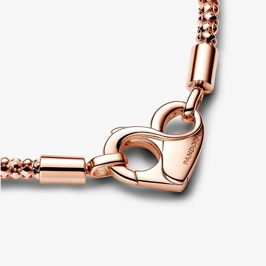 Moments Studded Chain Bracelet Rose gold plated