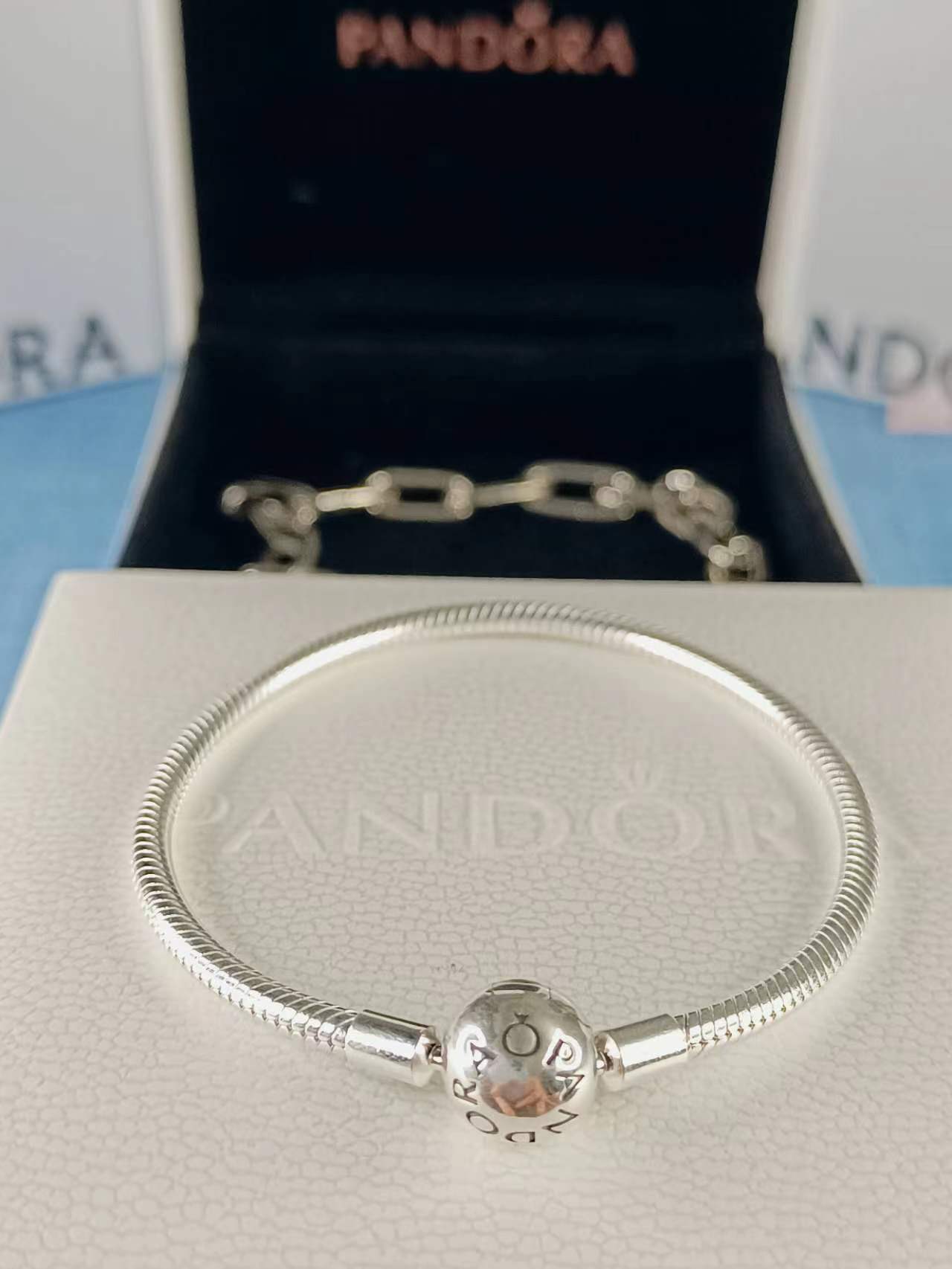 Moments Snake Chain Bracelet Sterling Silver