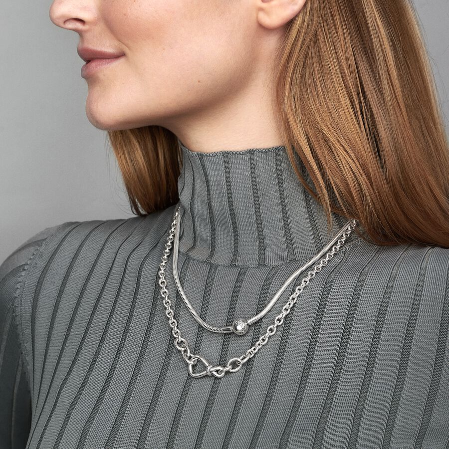 Snake Chain Necklace with Clasp