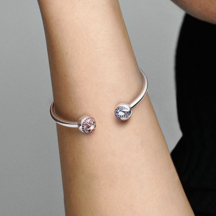 Star Wars Light & Dark Side Logo Open Bangle