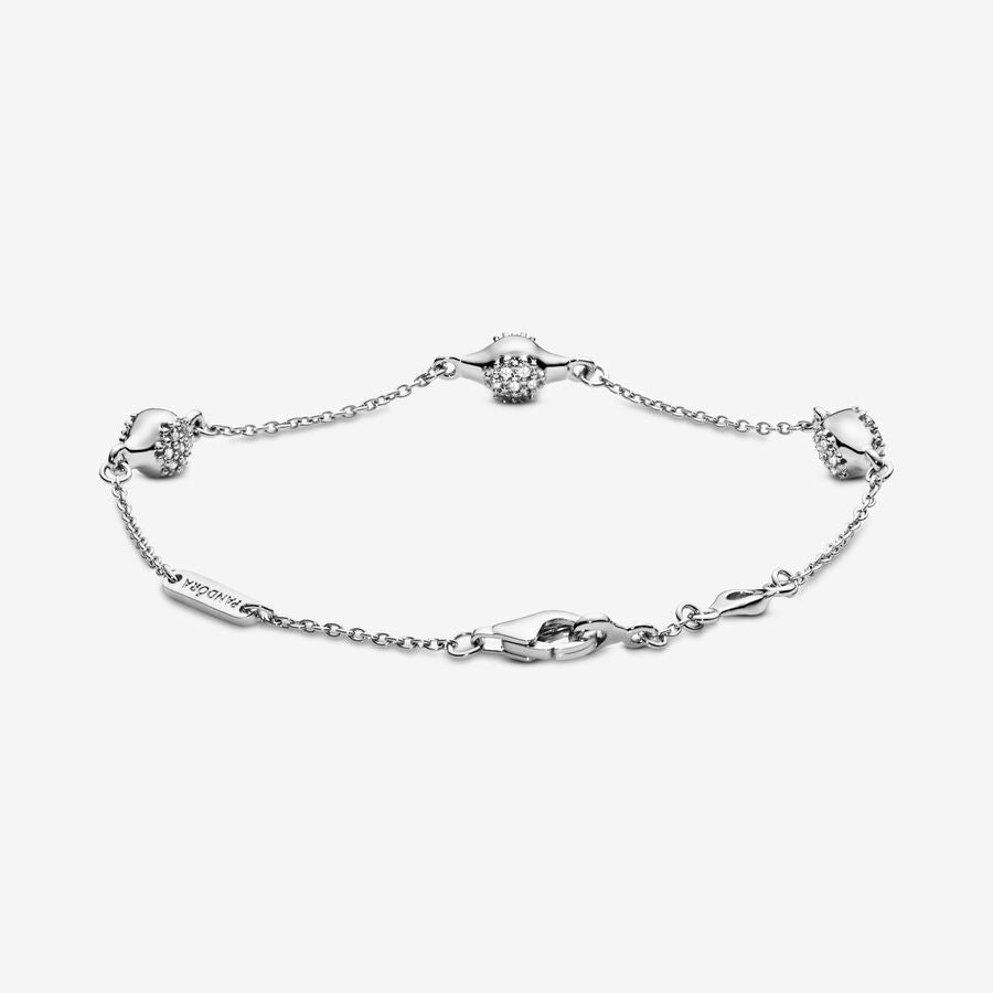 Silver Modern LovePods Bracelet