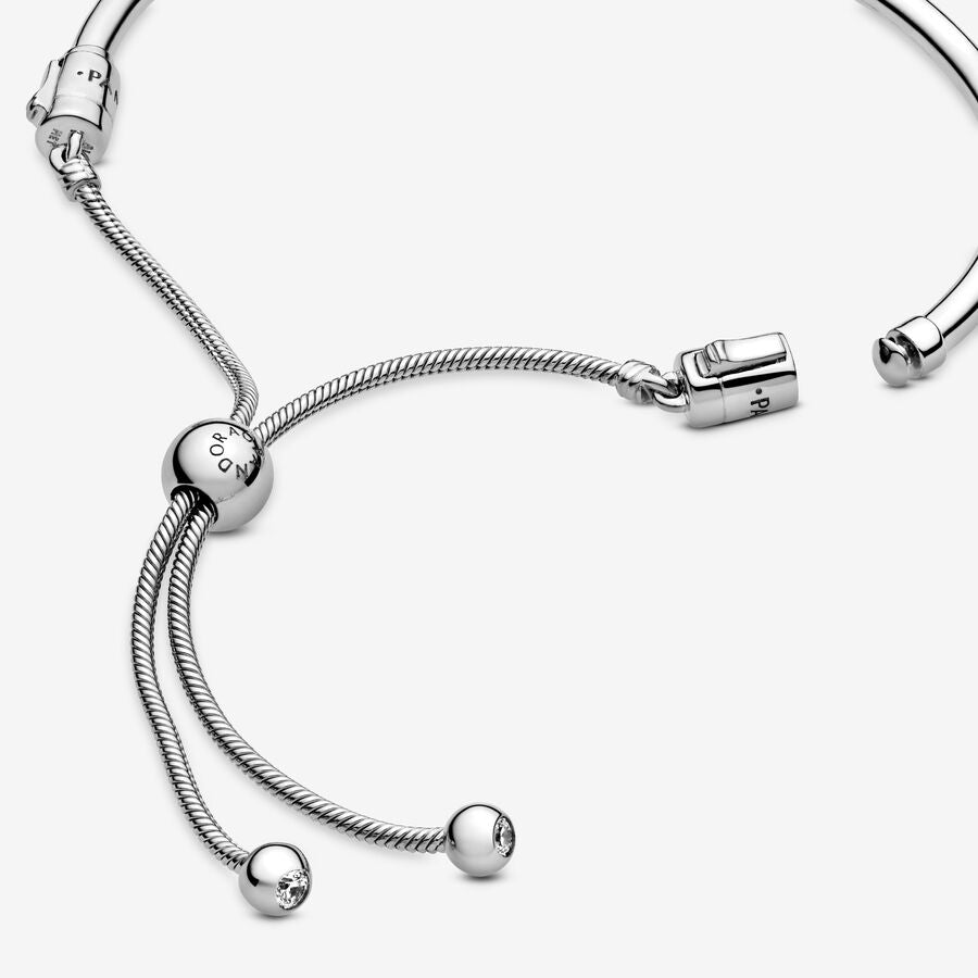 Silver Bangle Bolo Bracelet
