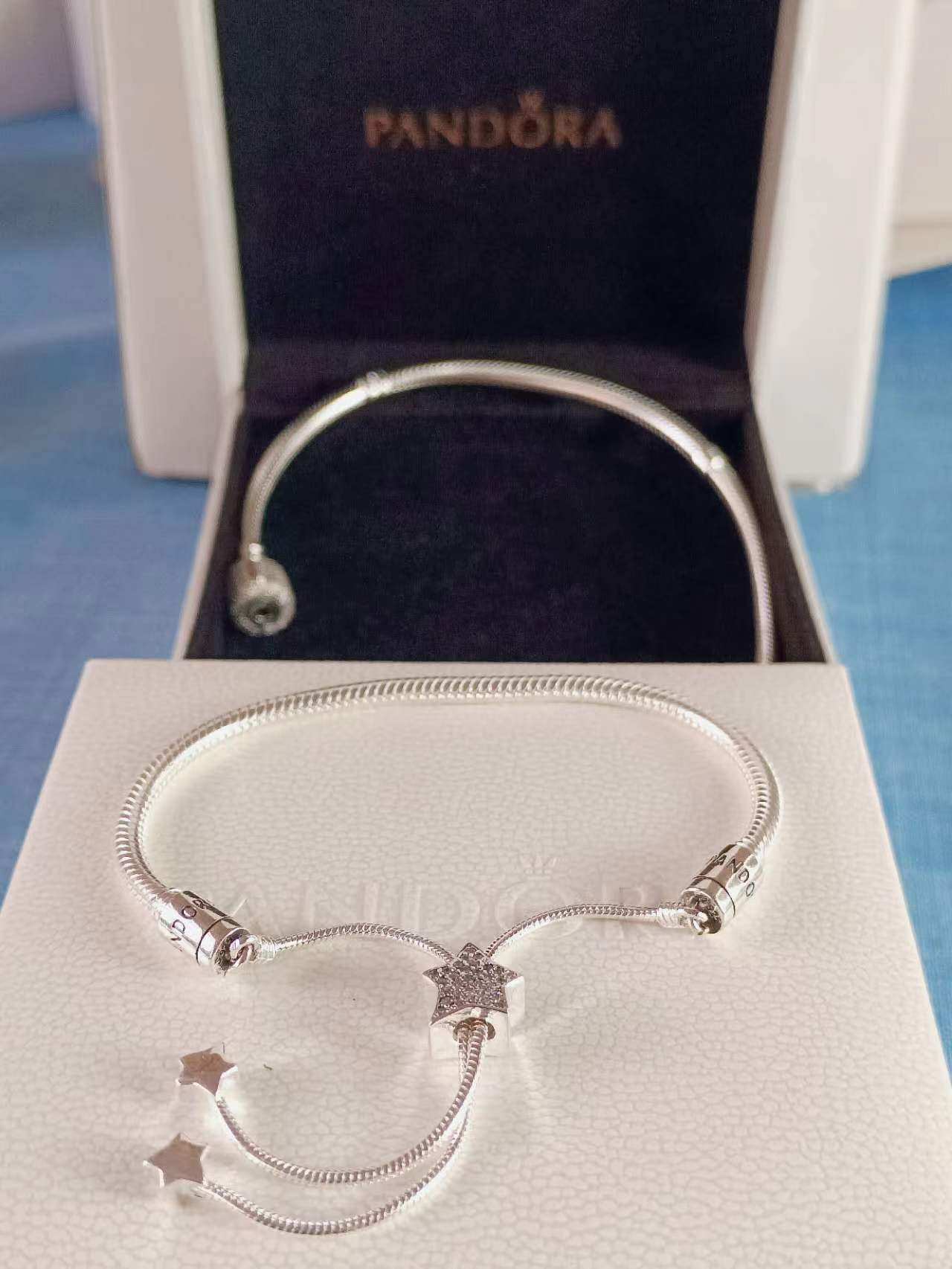 Pave Star Sliding Bolo Bracelet