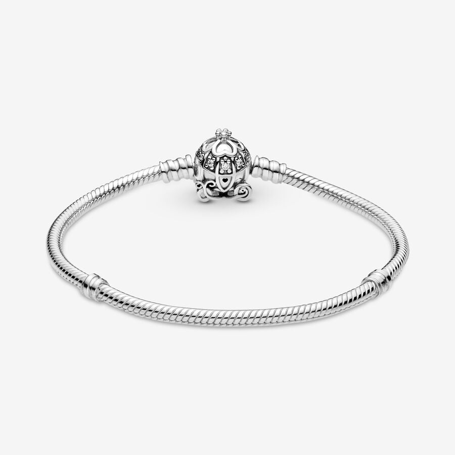 Disney Cinderella Pumpkin Coach Clasp Moments Bracelet