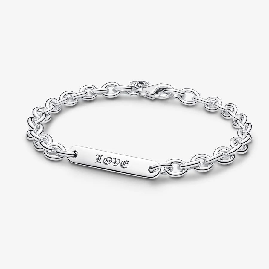 Engravable Bar Link Bracelet