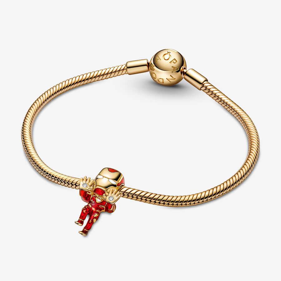 Gold Marvel The Avengers Iron Man Charm