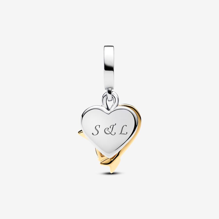Heart & Arrow Double Dangle Charm