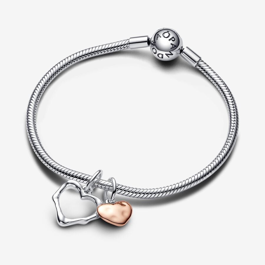 Joined Hearts Dangle Charm