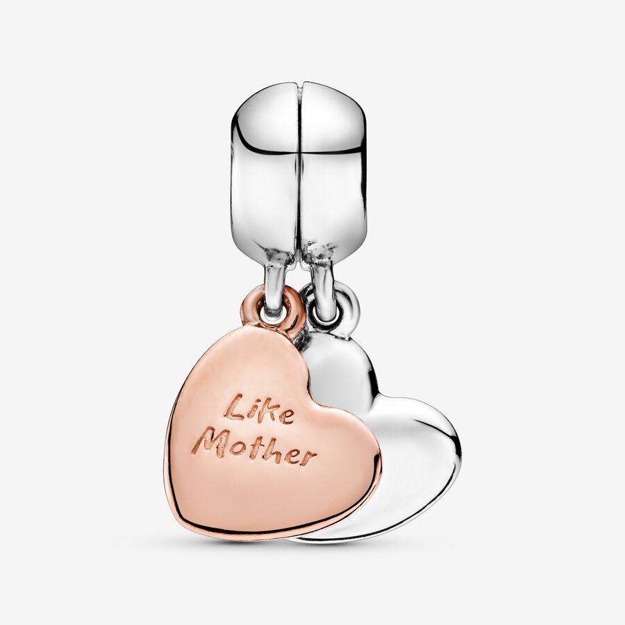 Rose Mother and Daughter Love Dangle
