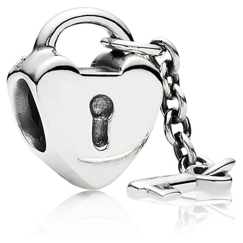 Silver Key to My Heart Charm