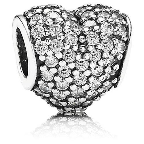 Pave Heart with Clear Zirconia