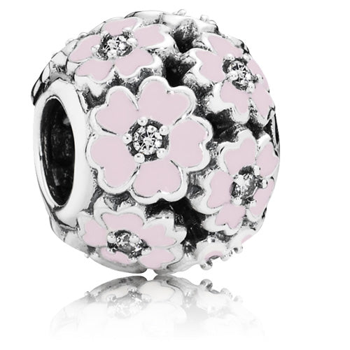 Primrose Meadow Charm with Light Pink Enamel