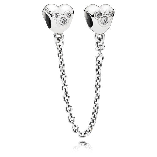 Heart of Mickey and Minnie Safety Chain