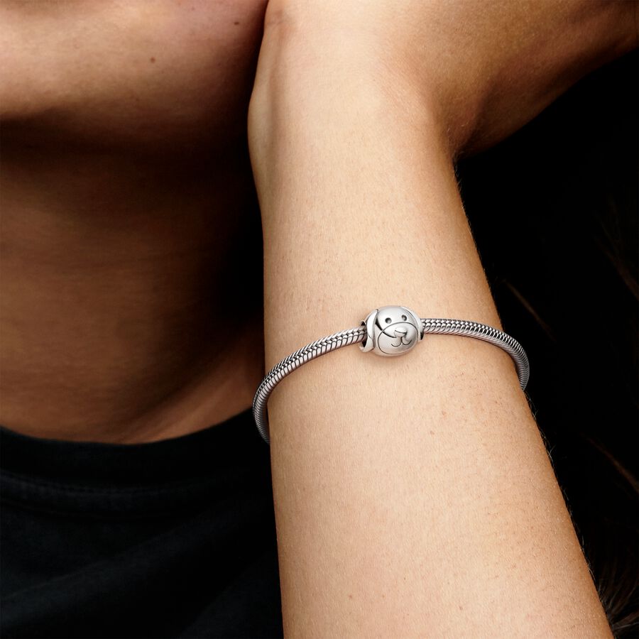 Dog silver charm