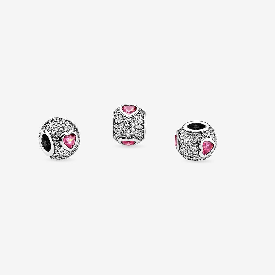 Captivating Pave Heart Charm