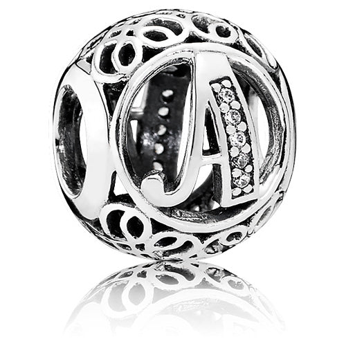 Vintage Letter A Charm