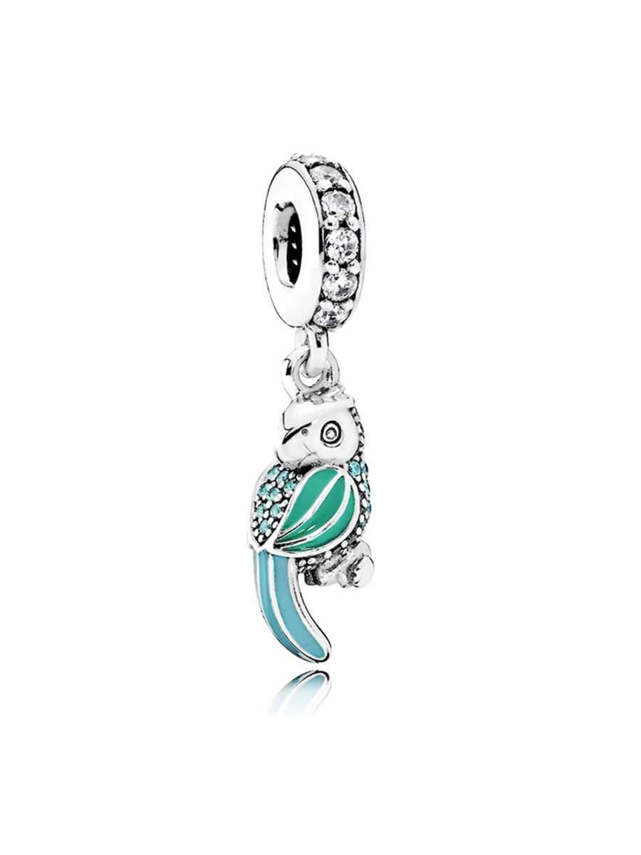 Pavé Parrot Dangle Charm