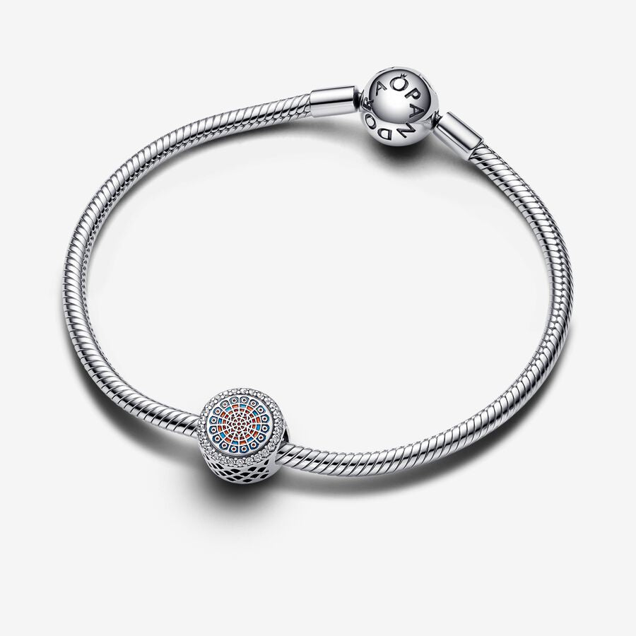 Engravable Cathedral Rosette Charm