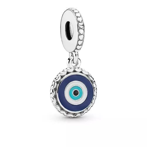 Evil Eye Silver Dangle Charm
