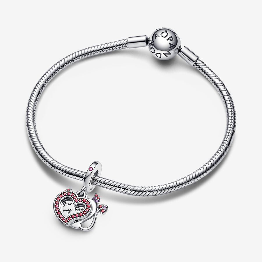 Devil Heart Double Dangle Charm
