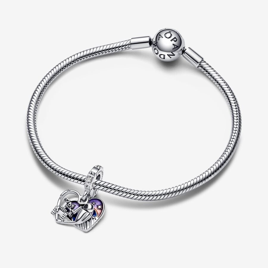 Disney Pixar Wall-E and Eve Glow-in-the-dark Dangle Charm