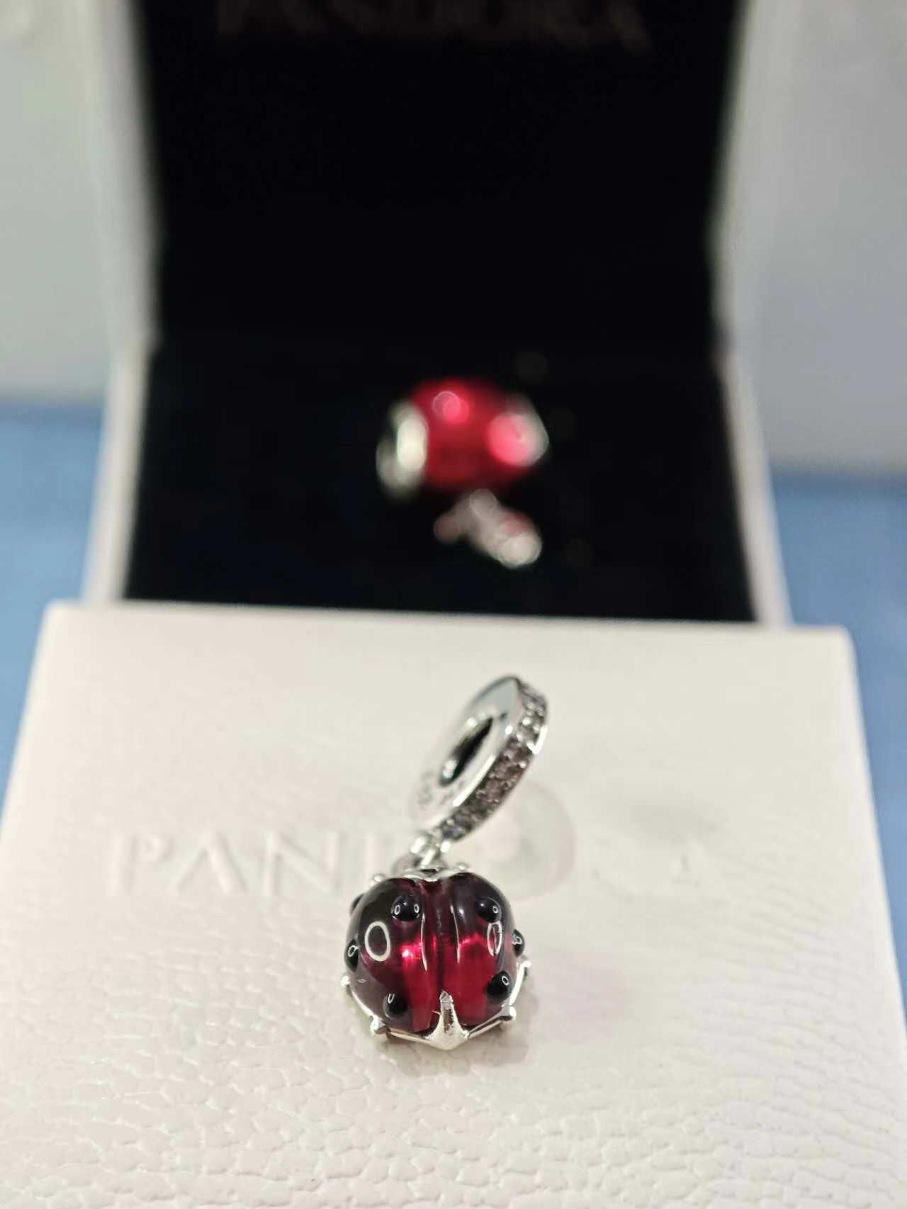 Red Ladybug Dangle Charm