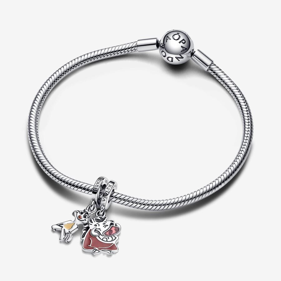 Disney The Lion King Timon and Pumbaa Splittable Dangle Charm