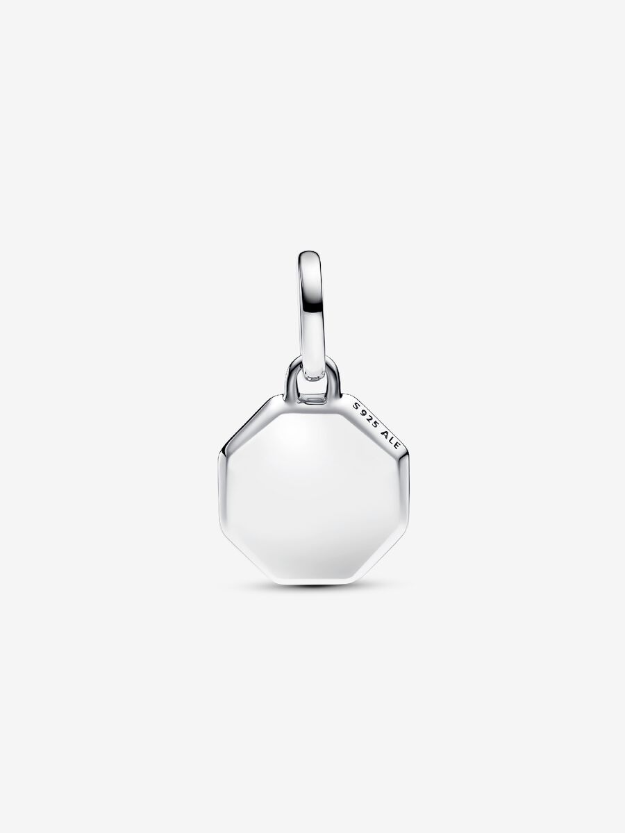 Turquoise-colored Engravable Mini Medallion Charm