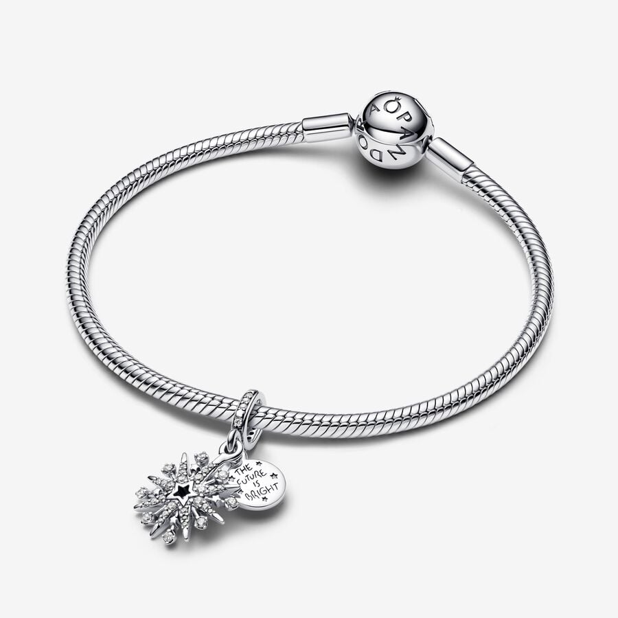 Sparkling Firework Double Dangle Charm
