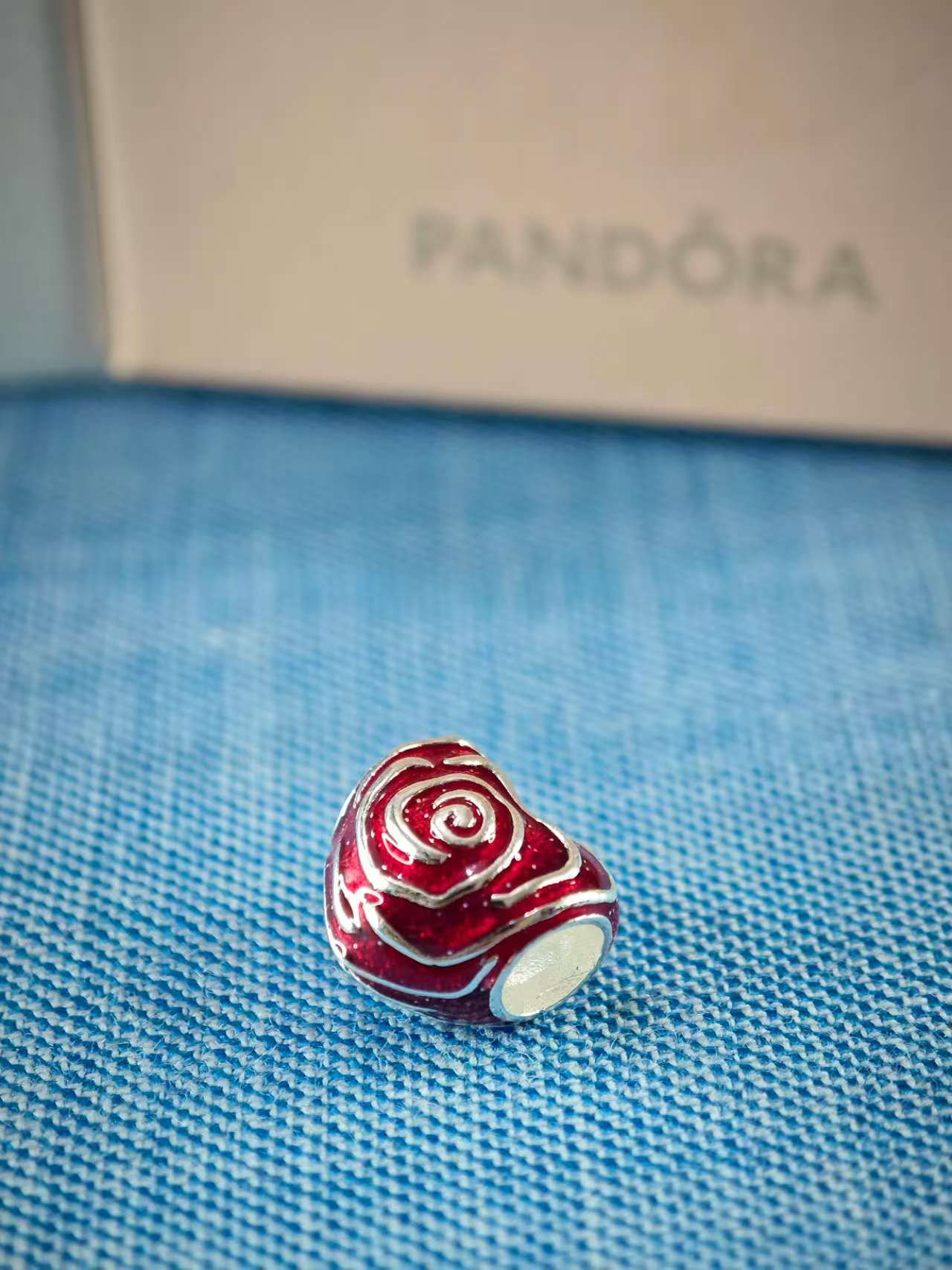 Rose Heart Charm