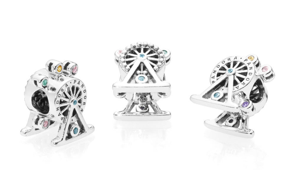 Ferris Wheel Charm with Rainbow